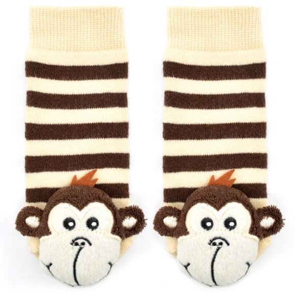 Monkey Rattle Socks - Picture 2 of 3